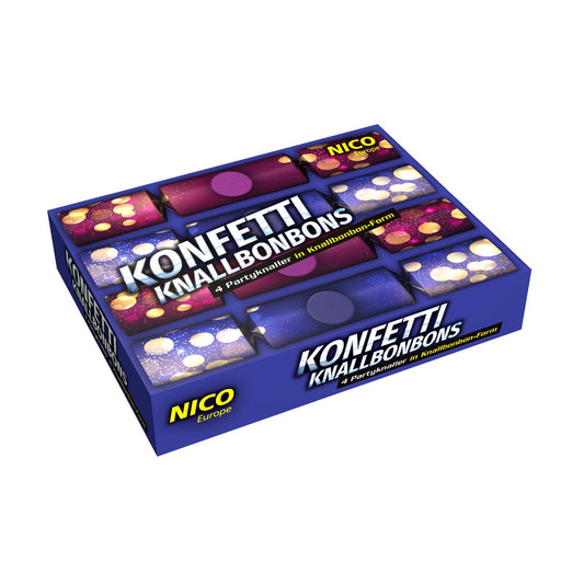 Konfetti Knallbonbons, 4er-Schachtel