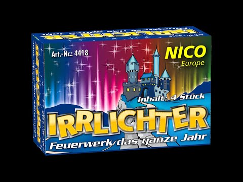Video des Feuerwerkeffekts des Produkts "Irrlichter"