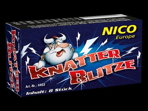 Video des Feuerwerkeffekts des Produkts "Knatterblitze"